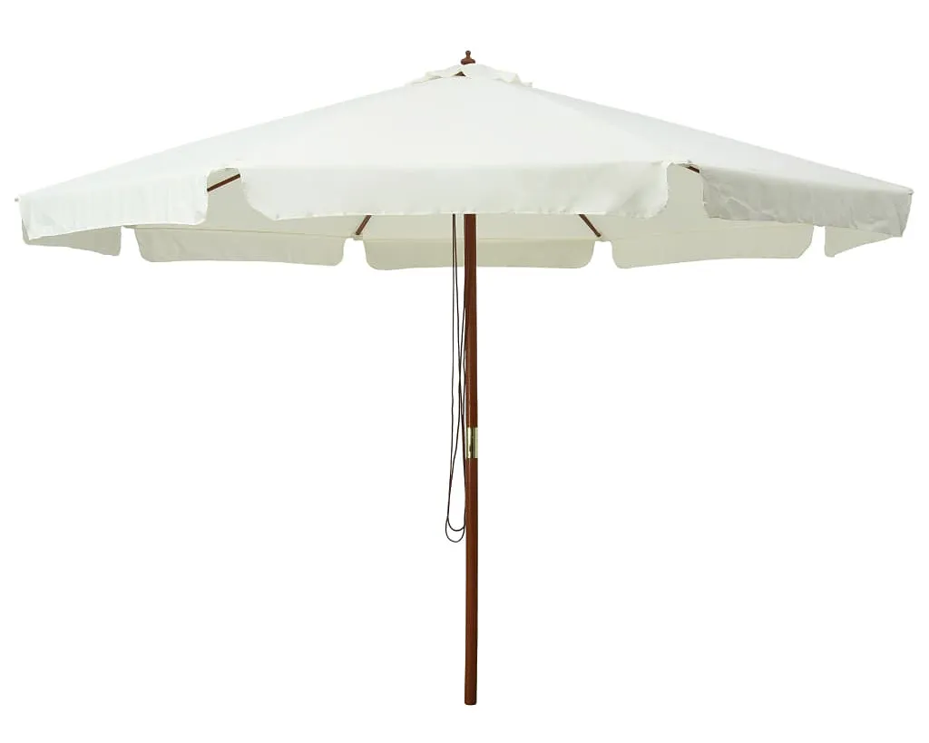 Klasyczny parasol ogrodowy piaskowa biel E3-K30