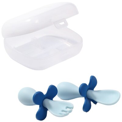 Babyono Sztućce ergonomiczne dla dzieci granatowe