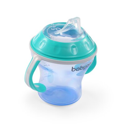 Kubek niekapek z miękkim ustnikiem 180ml - turkusowy