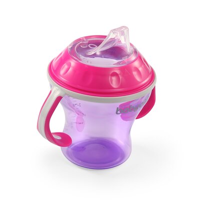 Kubek niekapek z miękkim ustnikiem 180ml - różowy