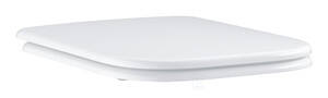 Deska sedesowa GROHE Bau Edge - wolnoopadająca, z pokrywą, Duroplast, pasuje do wszystkich misek BauEdge