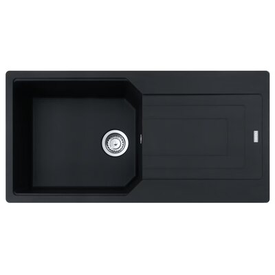 Franke Urban UBG 611-100 XL GSC Zlewozmywak granitowy jednokomorowy 100x50 cm czarny mat 114.0687.294