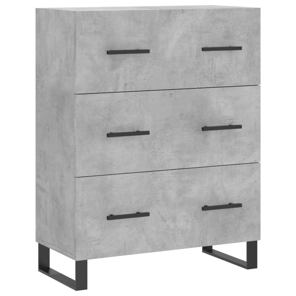 Szafka, szarość betonu, 69,5x34x90 cm, materiał drewnopochodny Lumarko!
