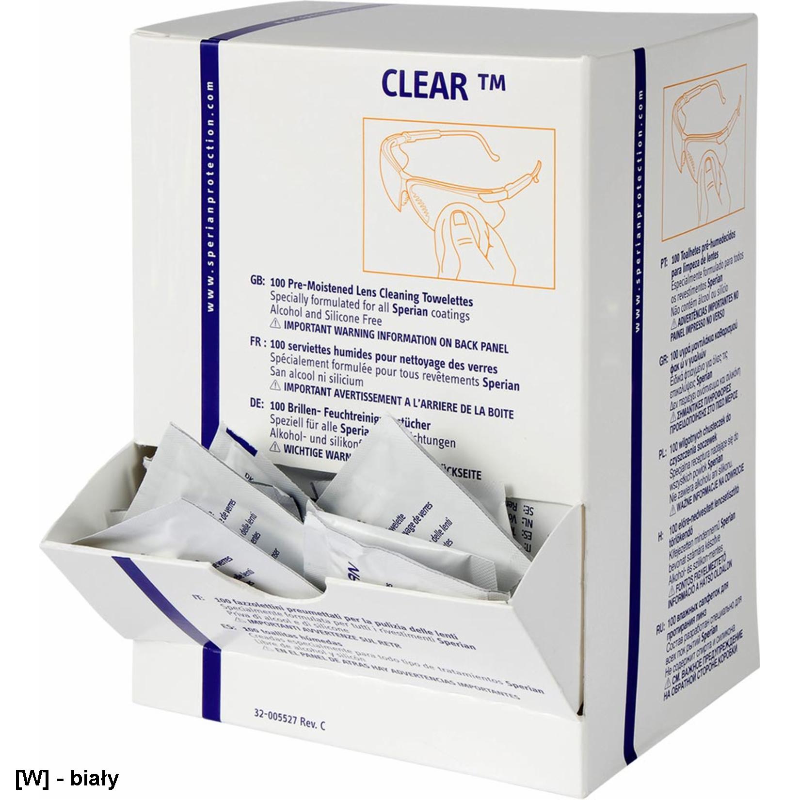 HW-CLEAR - Chusteczki do czyszczenia okularów, gogli