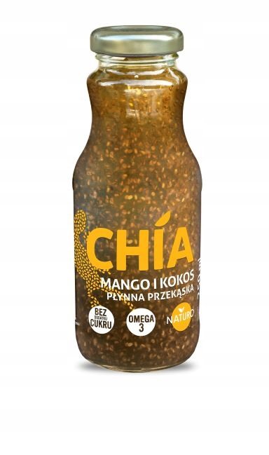 Naturo Chia Płynna przekąska Mango i Kokos 250 ml