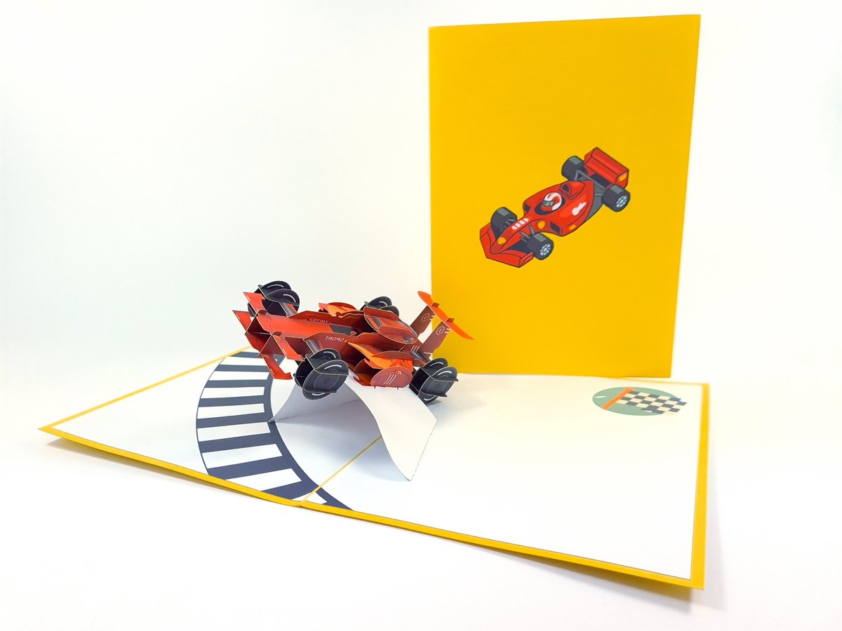 Formuła 1 F1 Kartka 3D Pop Up