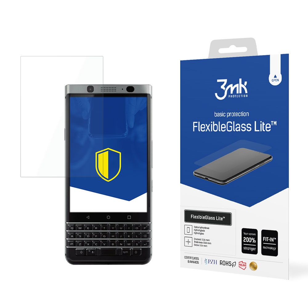 3MK Szkło Hybrydowe na ekran - BlackBerry KEYone
