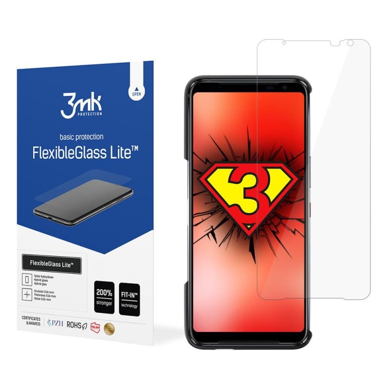 3MK, Asus ROG Phone 3, Szkło hybrydowe, FlexibleGlass Lite