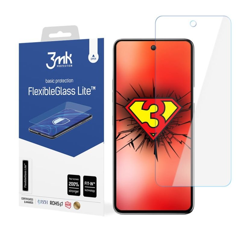 Niepękające szkło hybrydowe do LG K92  - 3mk FlexibleGlass Lite
