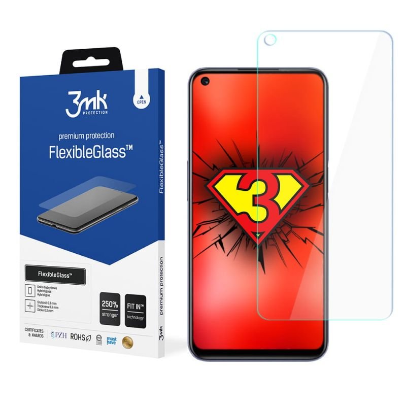 Nietłukące szkło hybrydowe do Realme 8s 5G - 3mk FlexibleGlass