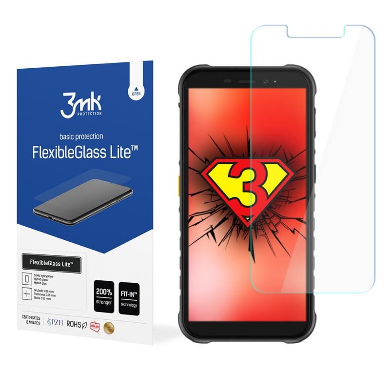 3MK, Ulefone Armor X8, Szkło hybrydowe, FlexibleGlass Lite
