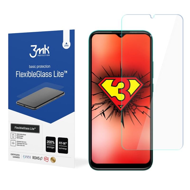Niepękające szkło hybrydowe do Doogee X96 Pro  - 3mk FlexibleGlass Lite