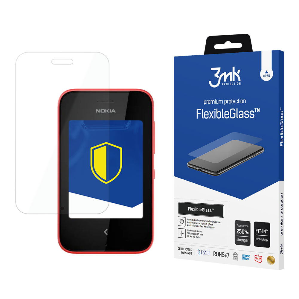 3MK szkło ochronne - Nokia Asha 230 Dual - Mocne