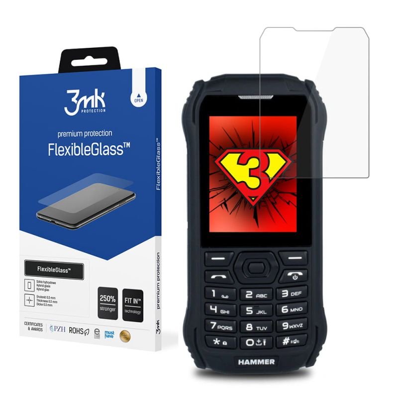 Nietłukące szkło hybrydowe do MyPhone Hammer Delta - 3mk FlexibleGlass