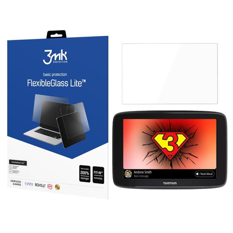 3MK, TomTom Go Basic, Szkło hybrydowe, FlexibleGlass Lite
