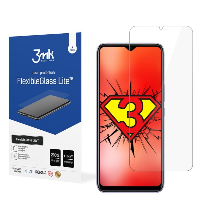 3MK, Infinix Hot 10S, Szkło hybrydowe, FlexibleGlass Lite