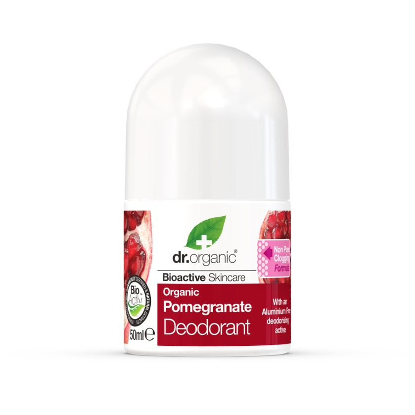 Dr.Organic, Dezodorant Roll-On Do Wrażliwej Skóry Z Organicznym Granatem, 50ml