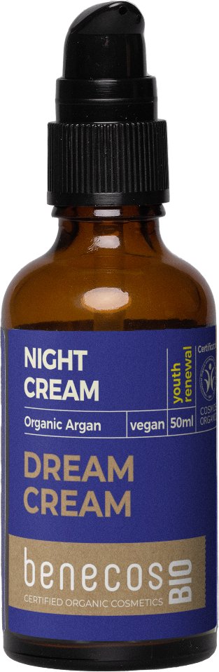 benecosBIO, Regenerujący Krem Na Noc Do Cery Dojrzałej Z Organicznym Olejem Arganowym, 50ml