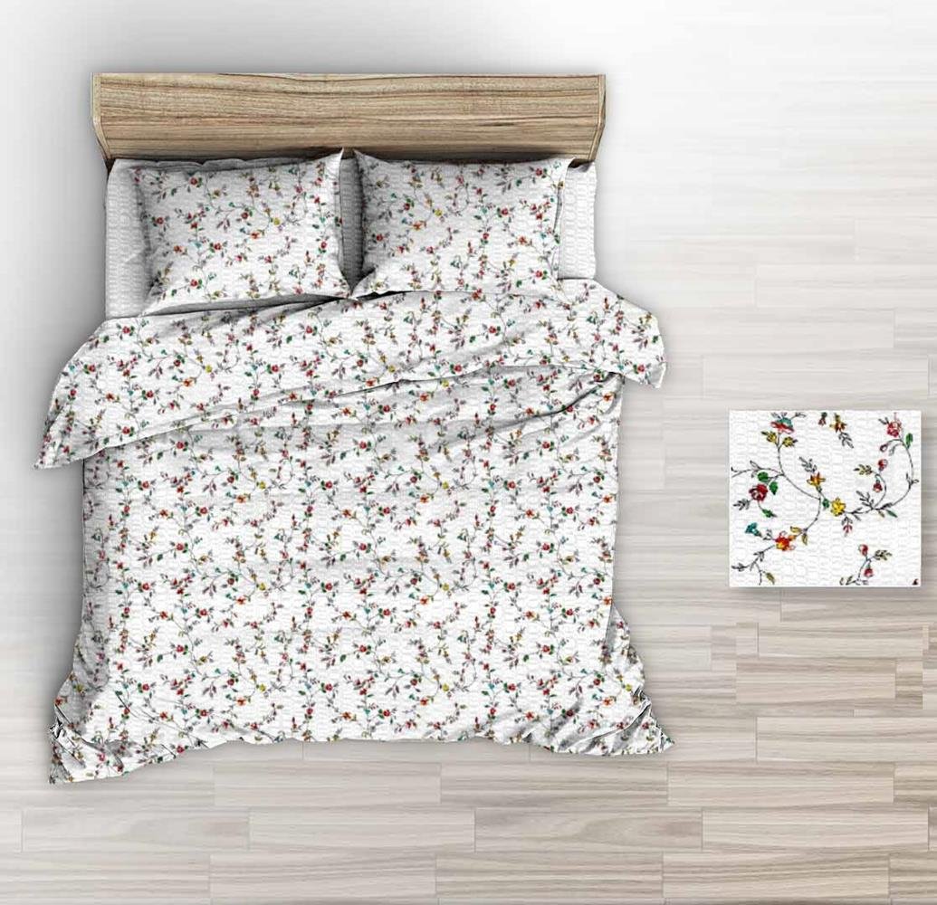 Pościel z kory 140x200 biała kolorowe gałązki