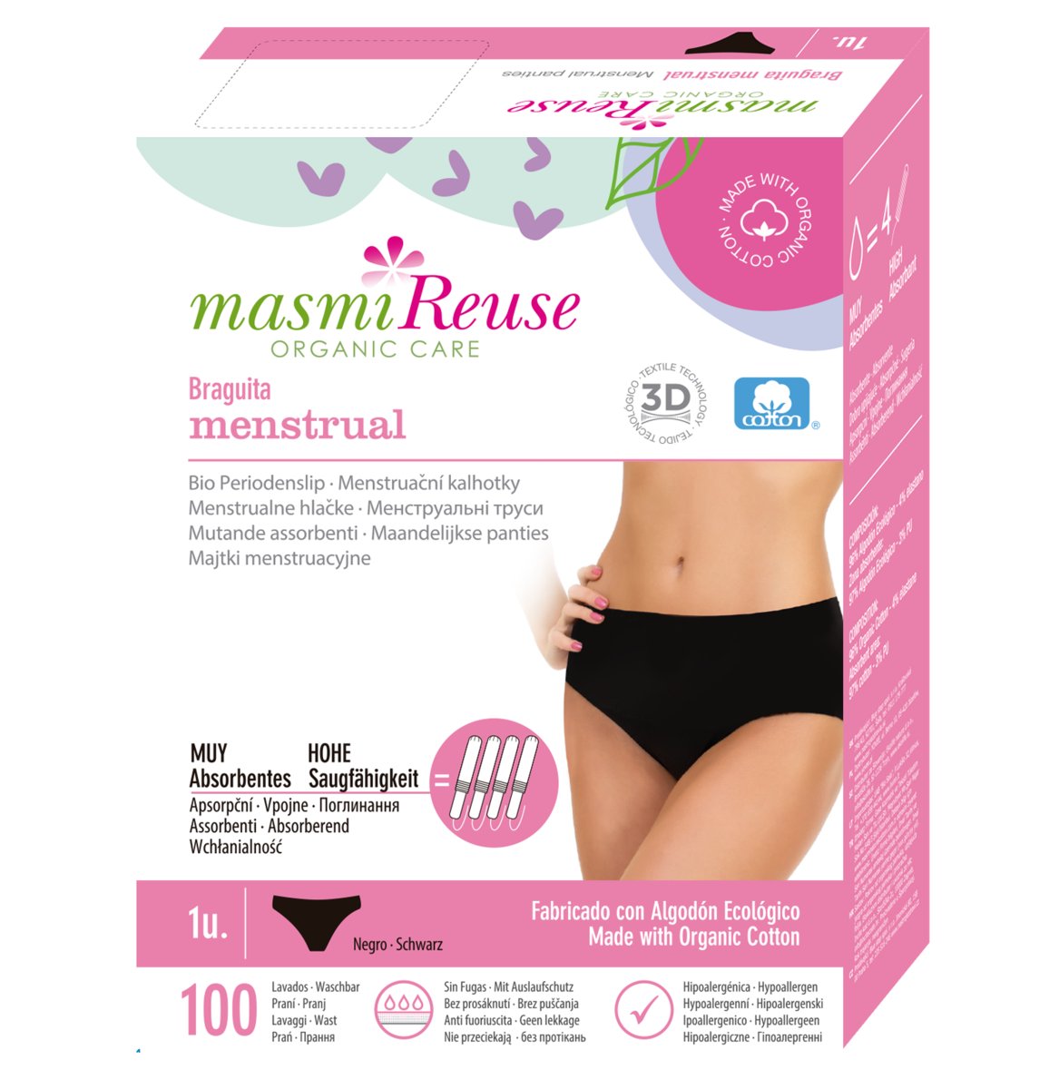 Masmi Masmi Reuse majtki menstruacyjne rozmiar M 1 sztuka 1147862