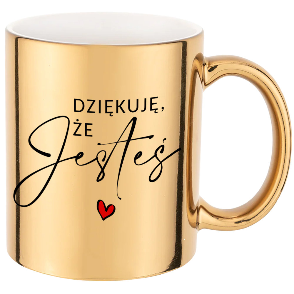 Złoty kubek - Dziękuję, że jesteś