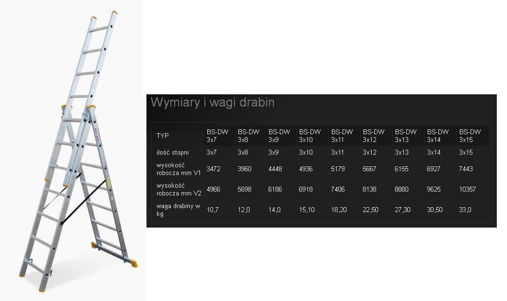 Bayersystem Drabina 3-elementowa 3 x 10 stopni DW 3X10