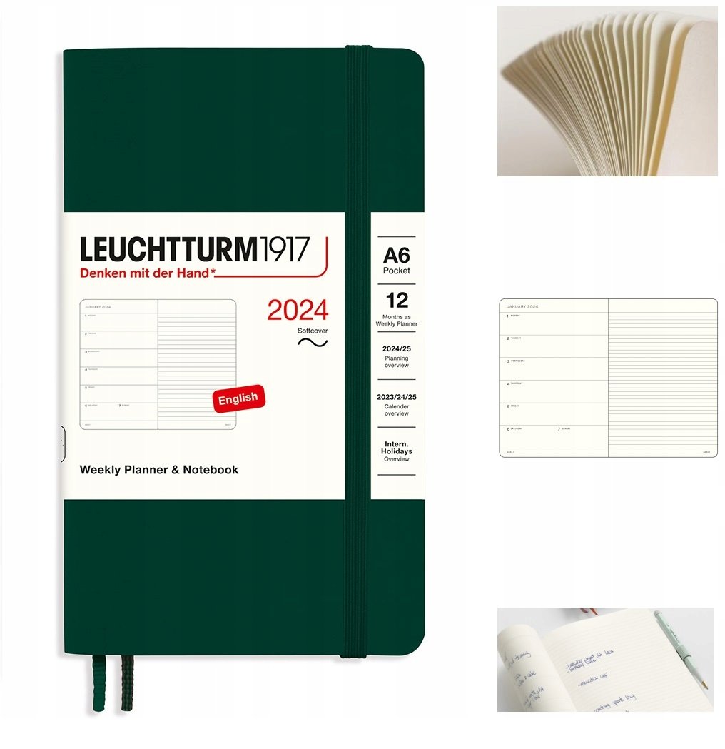 LEUCHTTURM1917 Planer kalendarz książkowy A6 tyg.