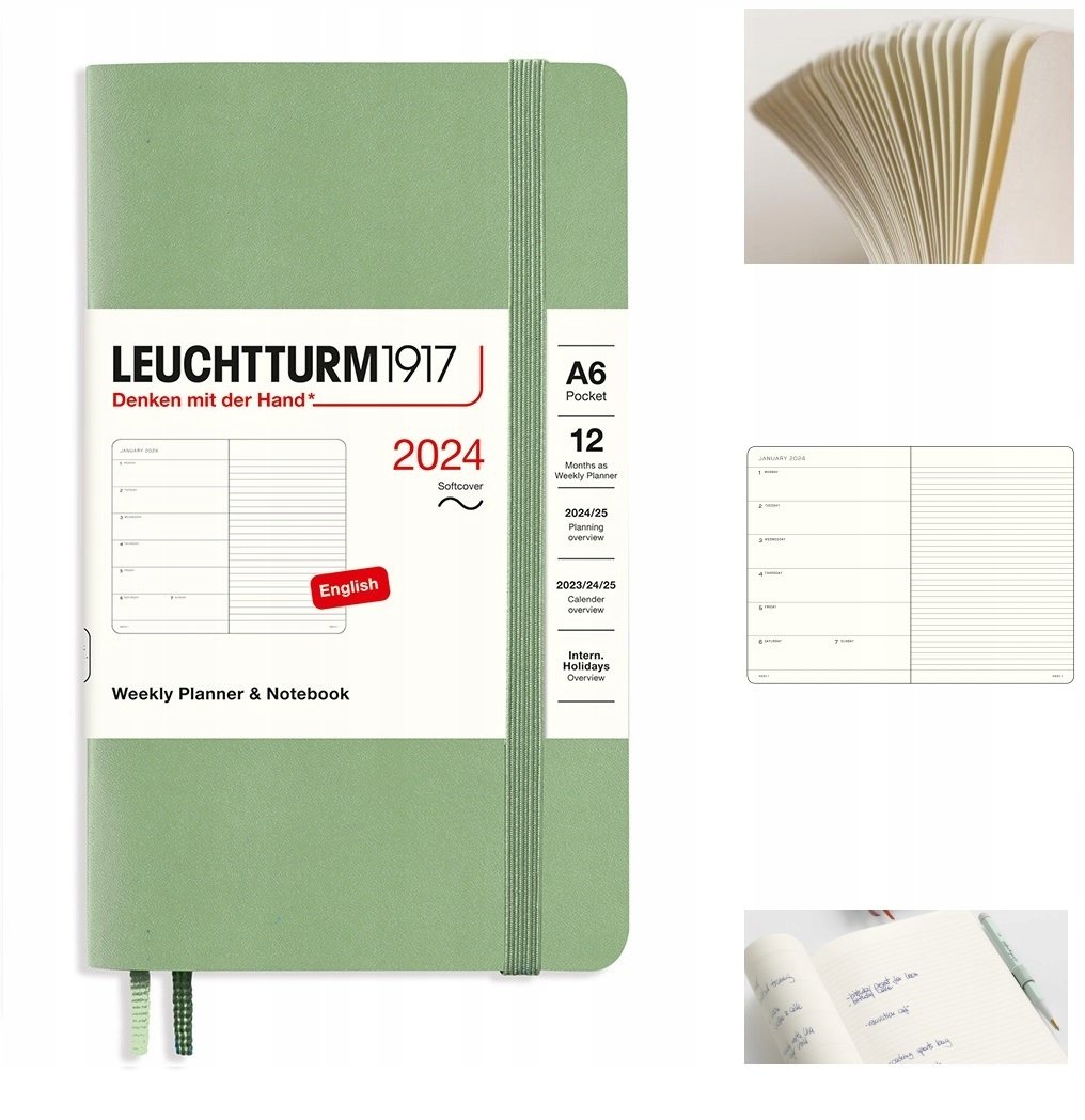 LEUCHTTURM1917 Planer kalendarz książkowy A6 tyg.