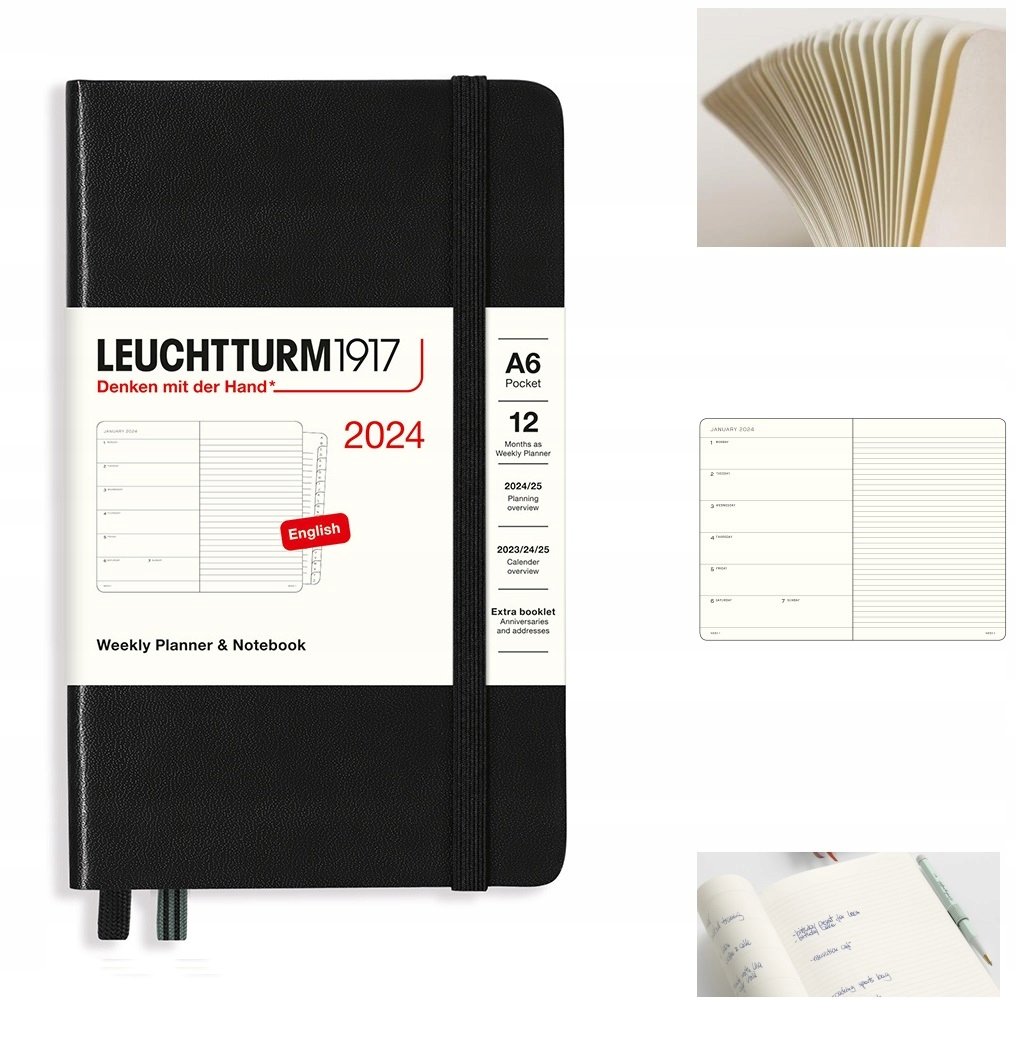 LEUCHTTURM1917 Planer kalendarz książkowy A6 tyg.