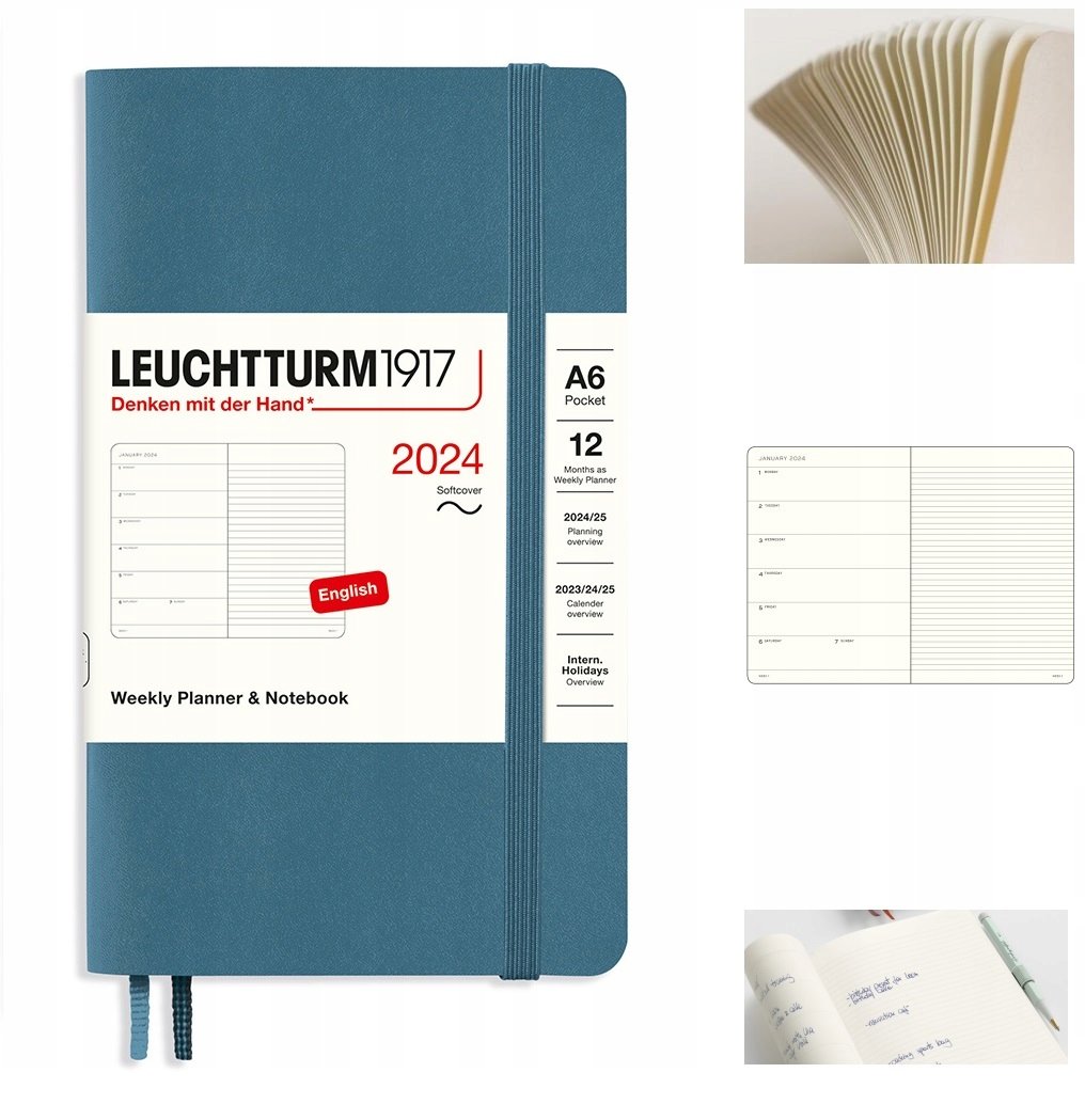 LEUCHTTURM1917 Planer kalendarz książkowy A6 tyg.