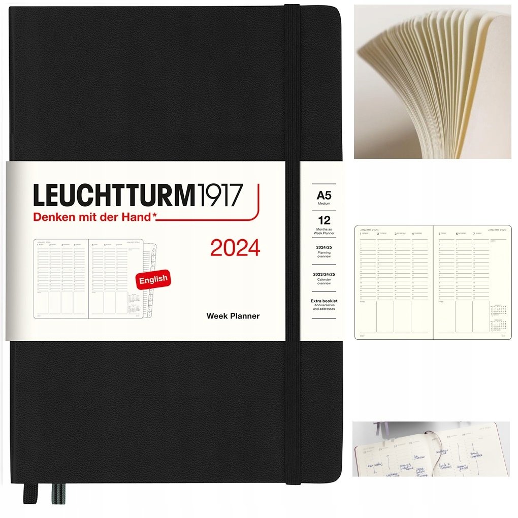 LEUCHTTURM1917 Planer kalendarz książkowy A5 tyg.