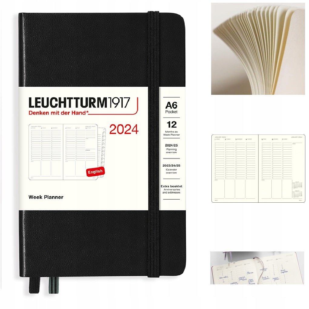 LEUCHTTURM1917 Planer kalendarz książkowy A6 tyg.