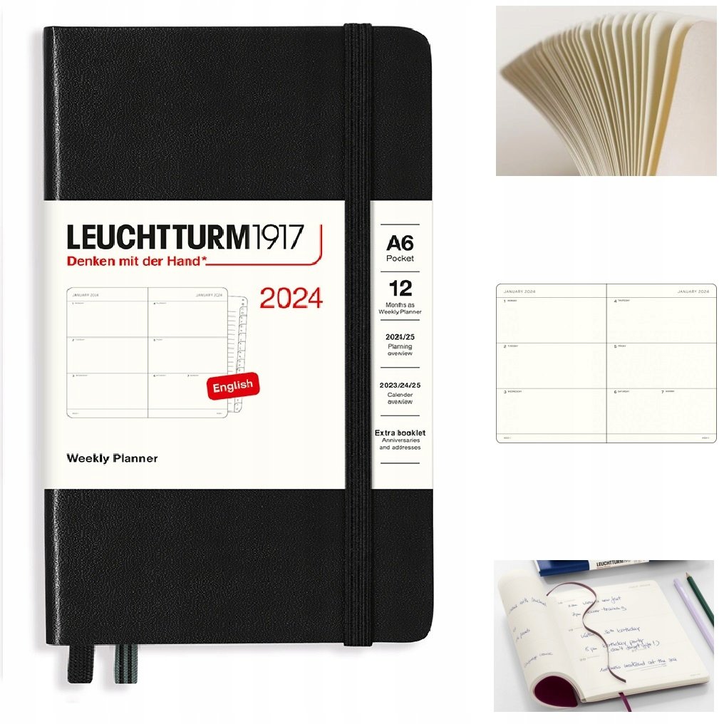 LEUCHTTURM1917 Planer kalendarz książkowy A6 tyg.