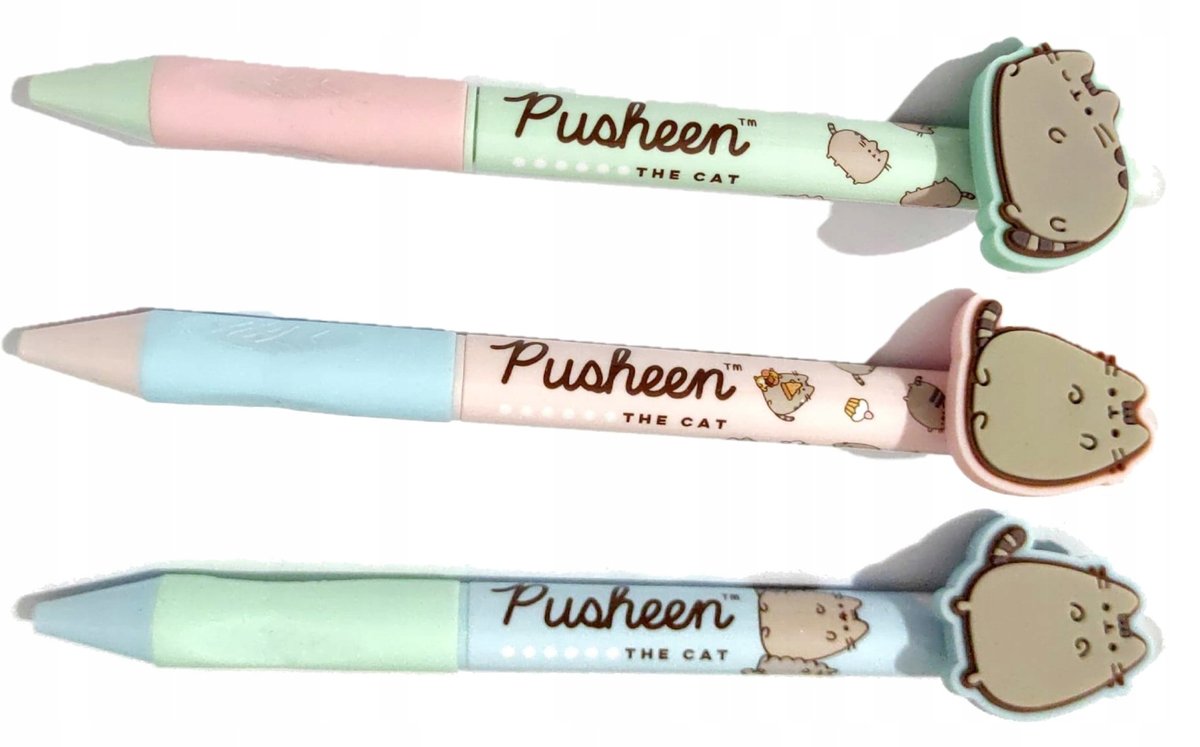 długopis wymazywalny KOTEK KOT PUSHEEN 3 szt