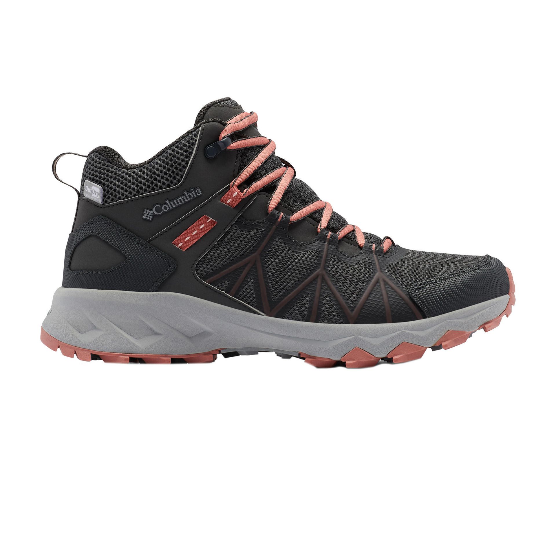 Columbia Peakfreak Ii Mid Outdry buty trekkingowe damskie, Ciemnoszary, ciemny koralowy, 36 EU