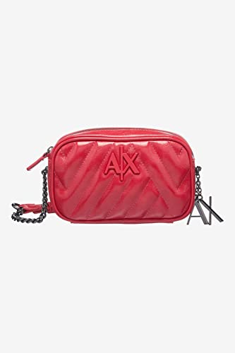 Armani Exchange Damska Margareth, Zipped, Logo Chain Camera Case, Passion - Passion, jeden rozmiar