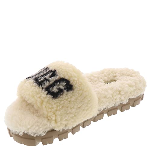 UGG Damskie kapcie Cozetta Curly Graphic Slipper, naturalny, 43 EU