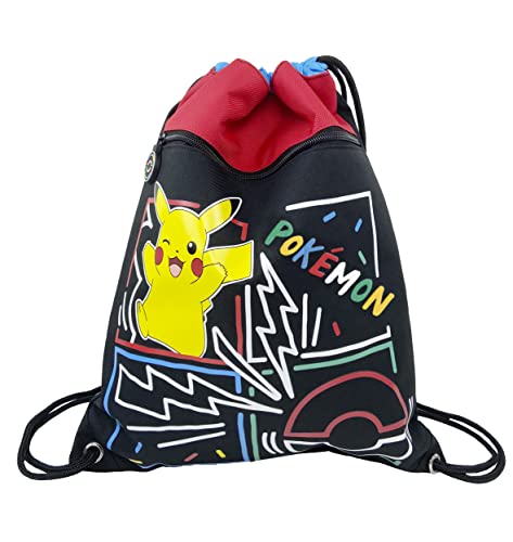 CYPBRANDS Pokémon Kolorowy plecak 36, czarny, Estandar Unisex dla dzieci