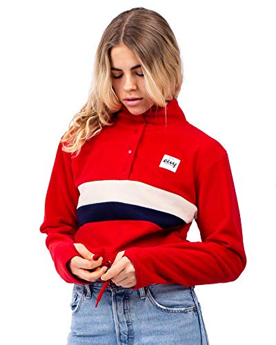 Eivy Damski sweter Meg Fleece Cropped z zapięciem na guziki polar