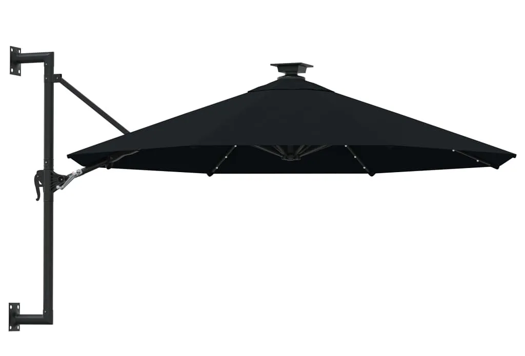 Czarny okrągły parasol wiszący Z9-D13