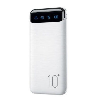 WEKOME WP-161 - Power bank 10000 mAh Super Charging 2xUSB-A LED (Biały)