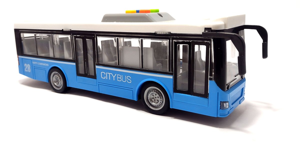 Autobus Miejski Z Dźwiękiem Niebieski