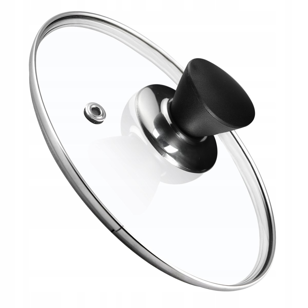 Pokrywa żaroodporna z czarnym uchwytem Taranto 18 cm