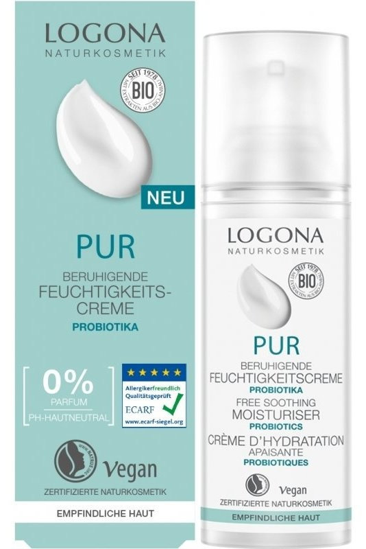 Logona Kojący krem nawilżający do twarzy z probiotykami 50.0 ml