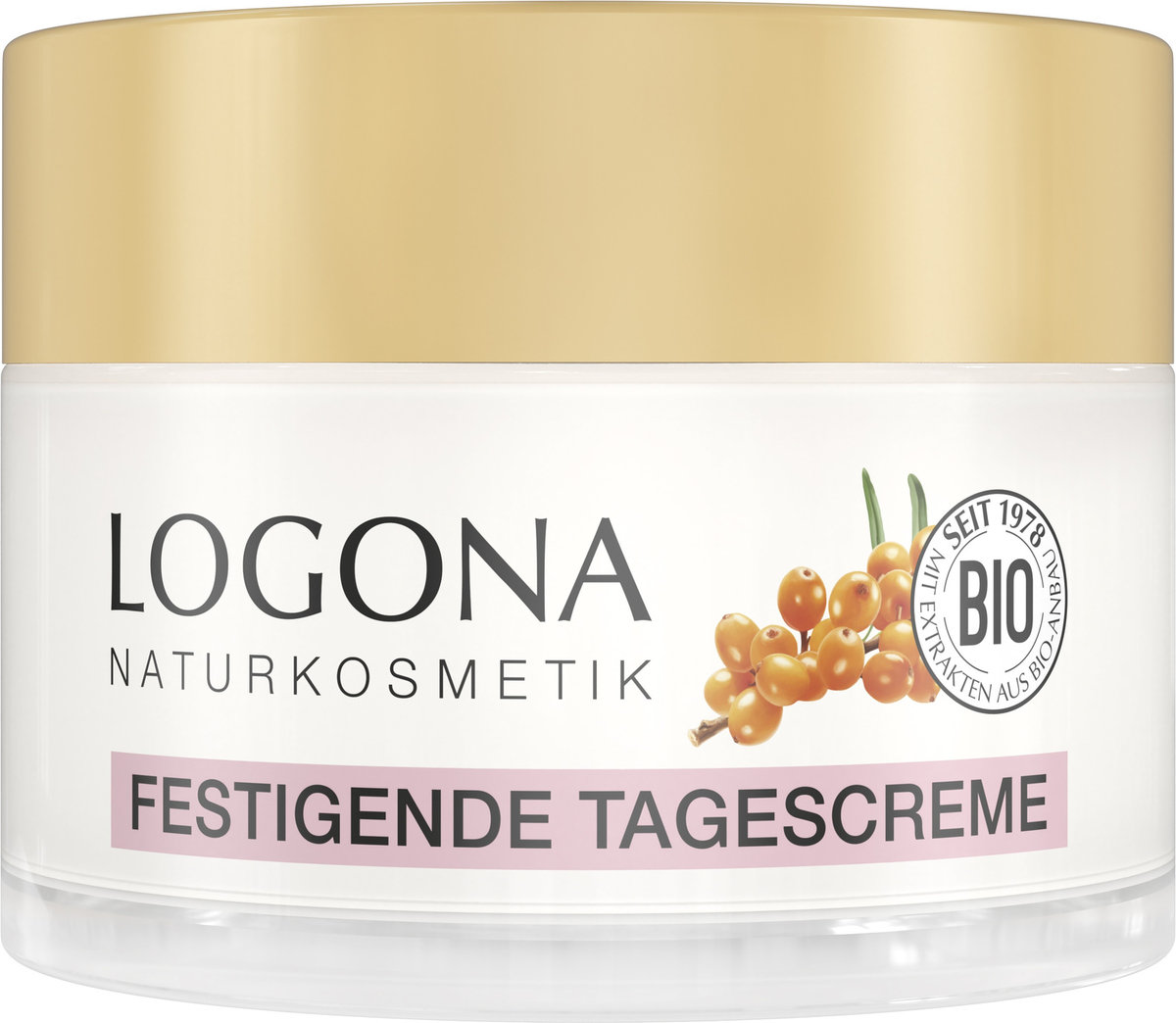 Logona Ujędrniający krem na dzień z organicznym rokitnikiem i organiczną różą damasceńską 50.0 ml