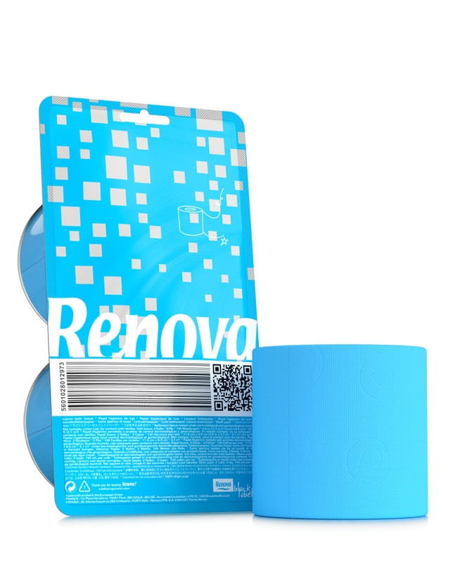 Niebieski Papier Toaletowy Renova Crystal 2R