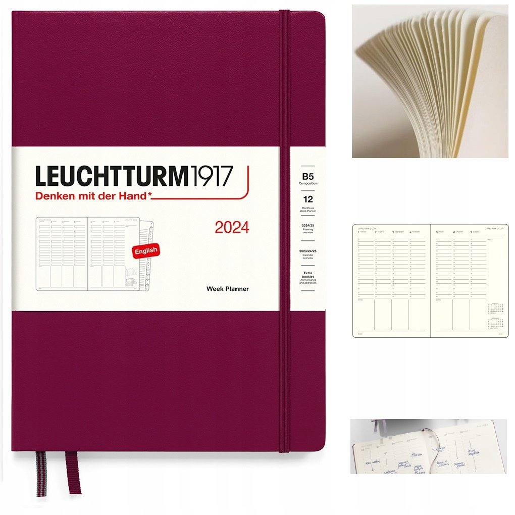 LEUCHTTURM1917 Planer kalendarz książkowy B5 tyg.