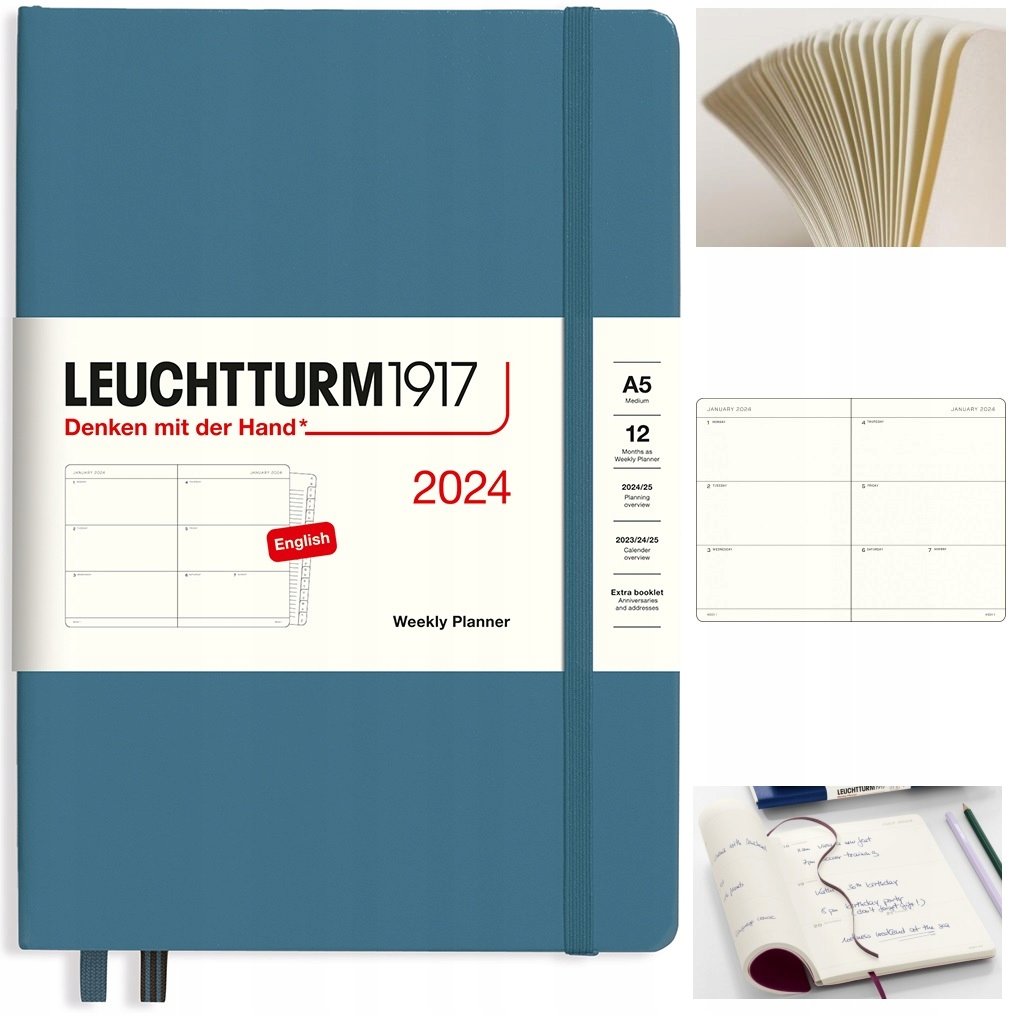 LEUCHTTURM1917 Planer kalendarz książkowy A5 tyg.