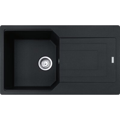 Franke Urban UBG 611-86 GSC Zlewozmywak granitowy jednokomorowy 86x50 cm onyx 114.0687.285