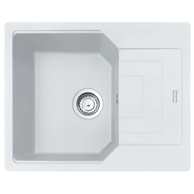 Franke Urban UBG 611-62 GSC Zlewozmywak granitowy jednokomorowy 62x50 cm biały polarny 114.0687.265